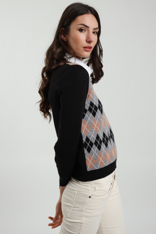 Susy Mix Maglia Rombi Saldi Di Fabbrica