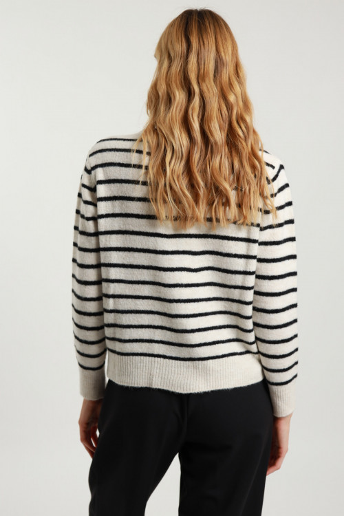 Susy Mix Cardigan Righe In Linea