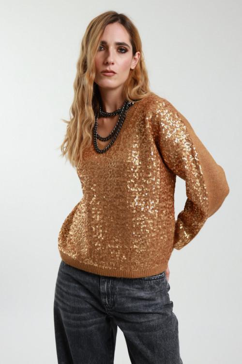 Susy Mix Maglioncino Paillettes In Vendita