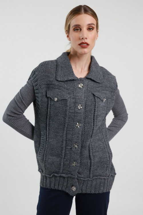 Susy Mix Gilet in Maglia Saldi