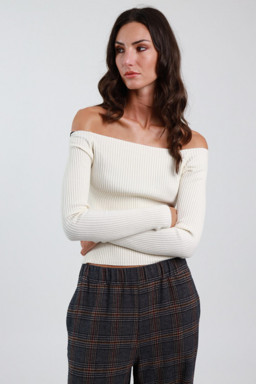 Susy Mix Maglia con Spalle Scoperte Affare Del Giorno