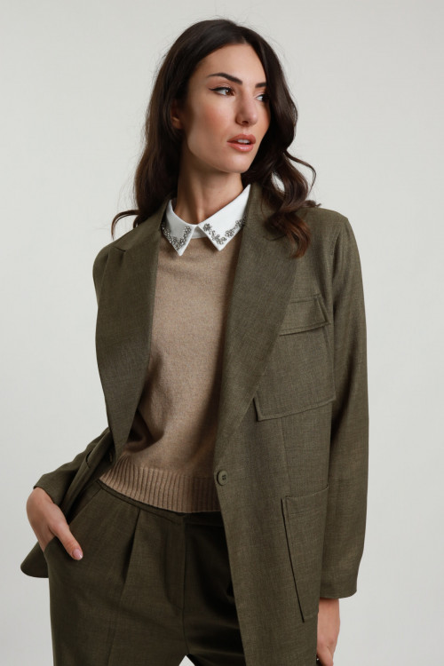 Susy Mix Blazer Tasconato In Vendita