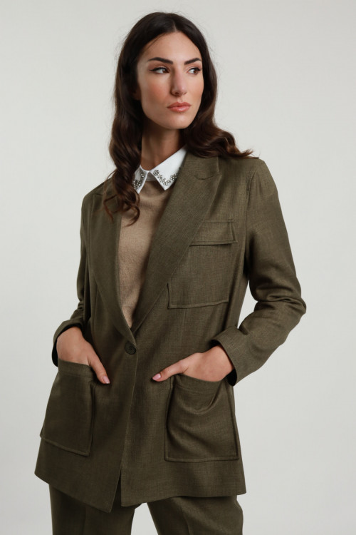 Susy Mix Blazer Tasconato In Vendita