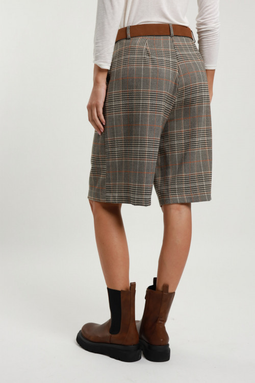 Susy Mix Bermuda Check con Cintura Online
