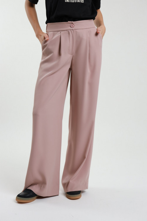Susy Mix Pantaloni Palazzo Con Bottone Negozi Online