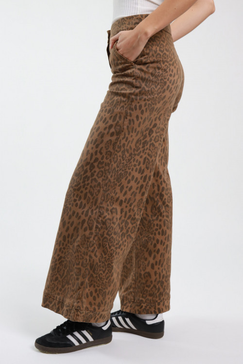 Susy Mix Denim A Palazzo Maculato Prezzo Ridotto