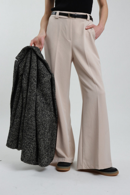 Susy Mix Pantaloni Gamba Dritta con Cintura In Vendita