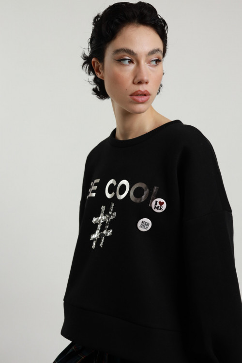 Susy Mix Felpa "be cool" I Più Venduti