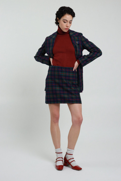 Susy Mix Gonna Corta Check Spedizione Gratuita