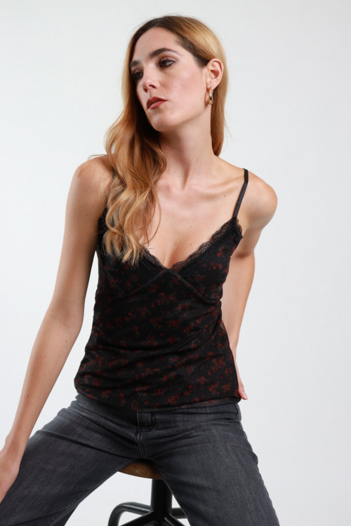 Susy Mix Top Tulle Fiorellini Qualità Garantita