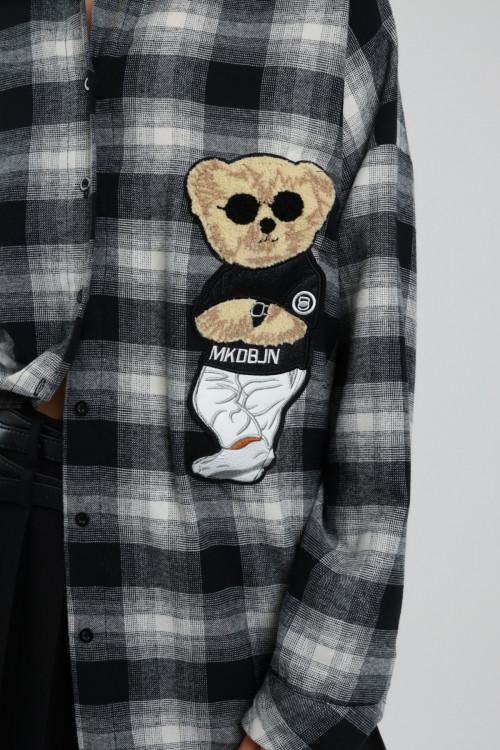 Susy Mix Camicia Quadri con Orso Vendite Flash