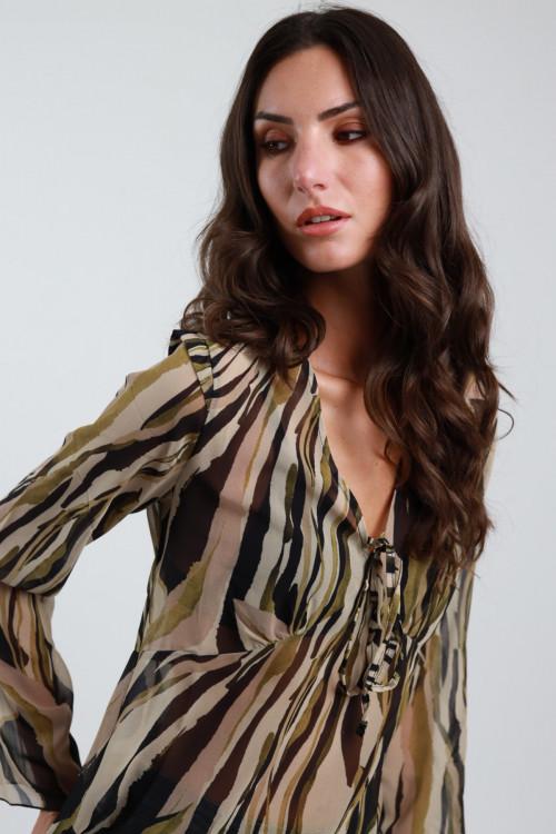 Susy Mix Maglia Scollo V Fantasia 2025