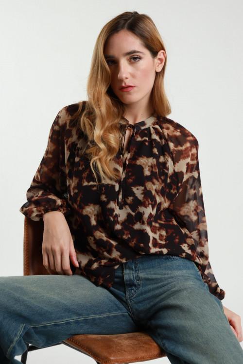 Susy Mix Blusa Girocollo Con Nastrino I Più Venduti