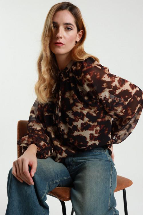 Susy Mix Blusa Girocollo Con Nastrino I Più Venduti