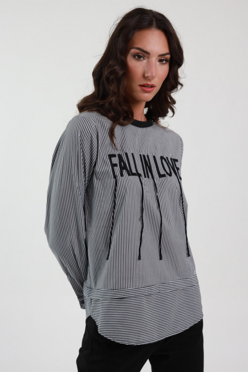 Susy Mix Maglia Gessata 'Fall in Love' Flash Sale