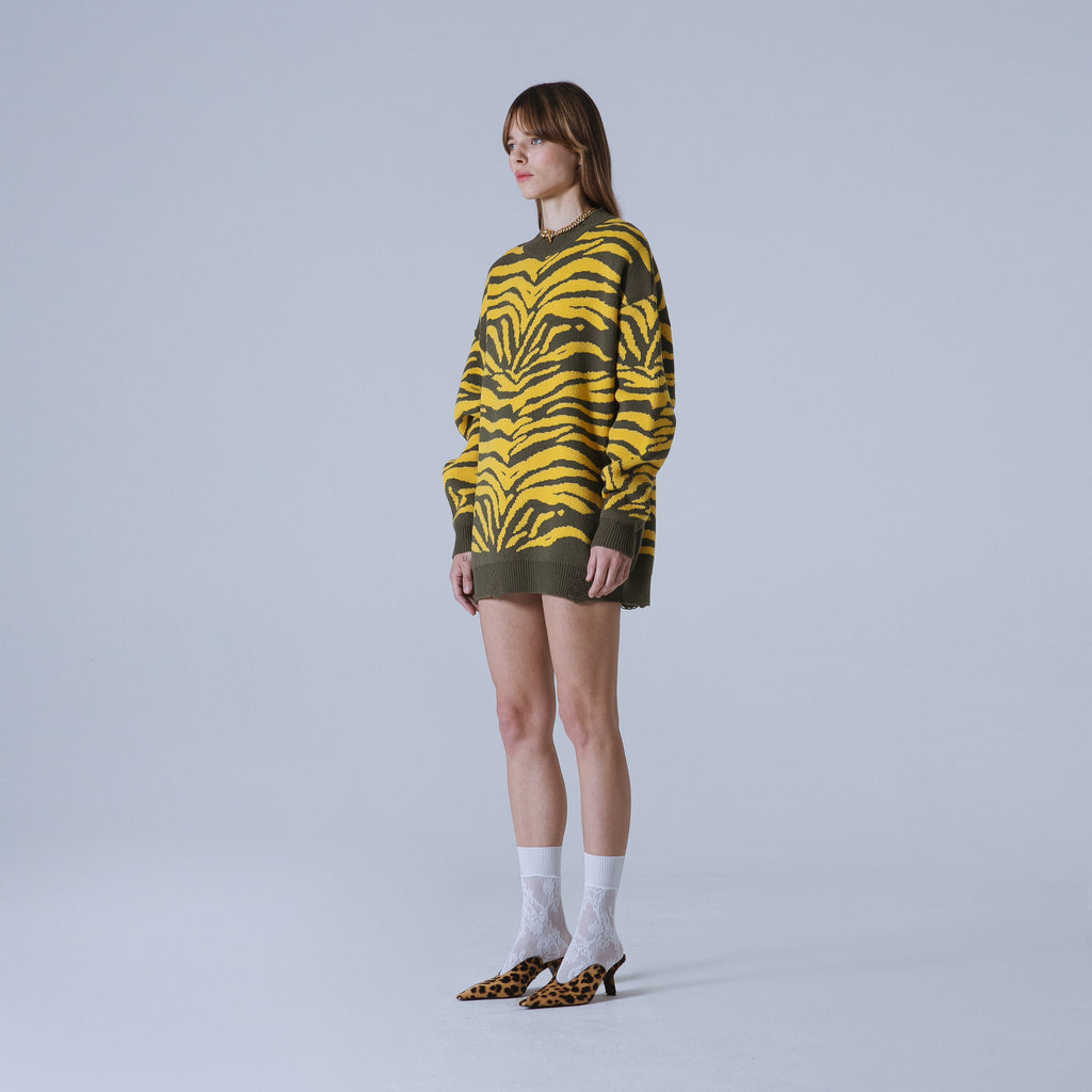Sveta Milano Girocollo lungo jacquard in misto lana merino Spedizione Gratuita