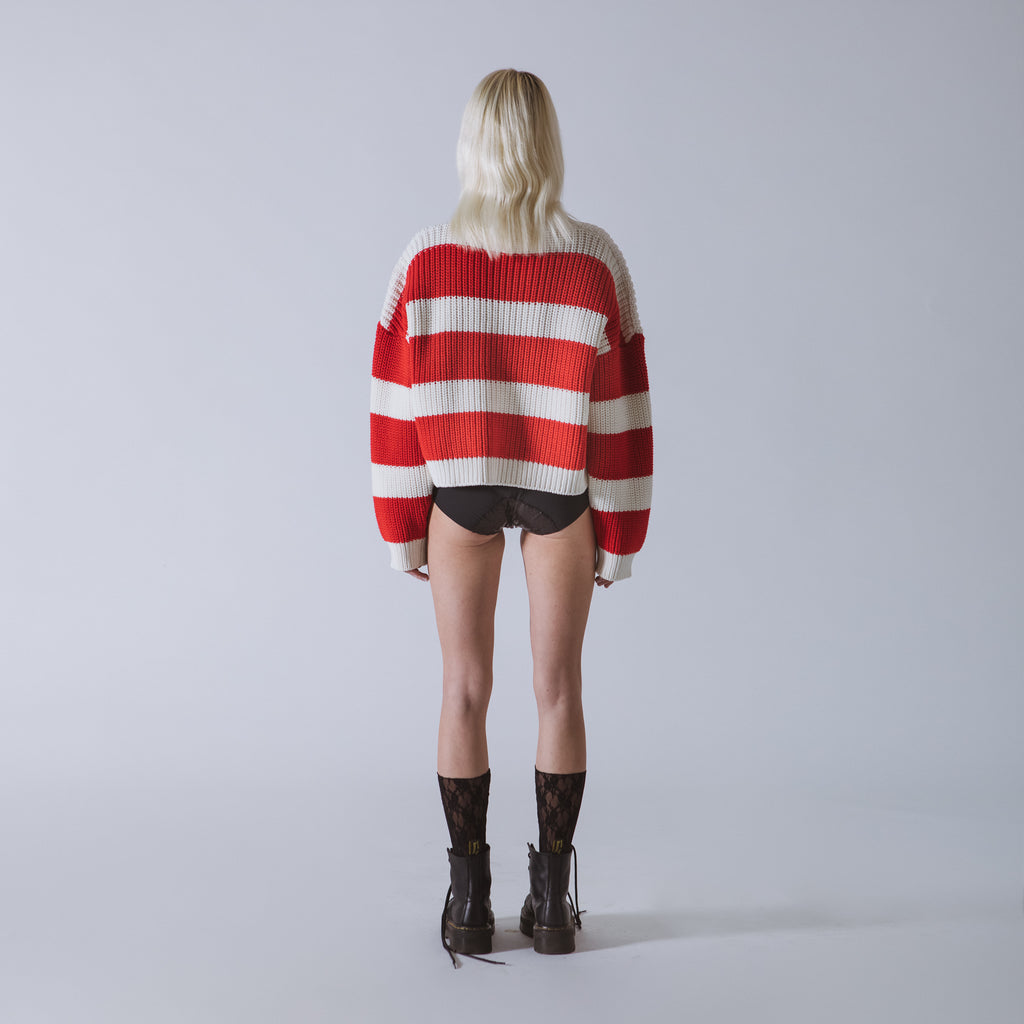 Sveta Milano Maglione girocollo in cotone Amélie Qualità Garantita