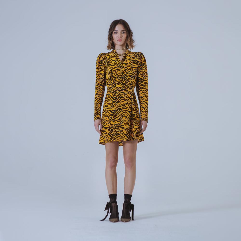 Sveta Milano Abito corto leopardato Cambridge in seta Shopping Online