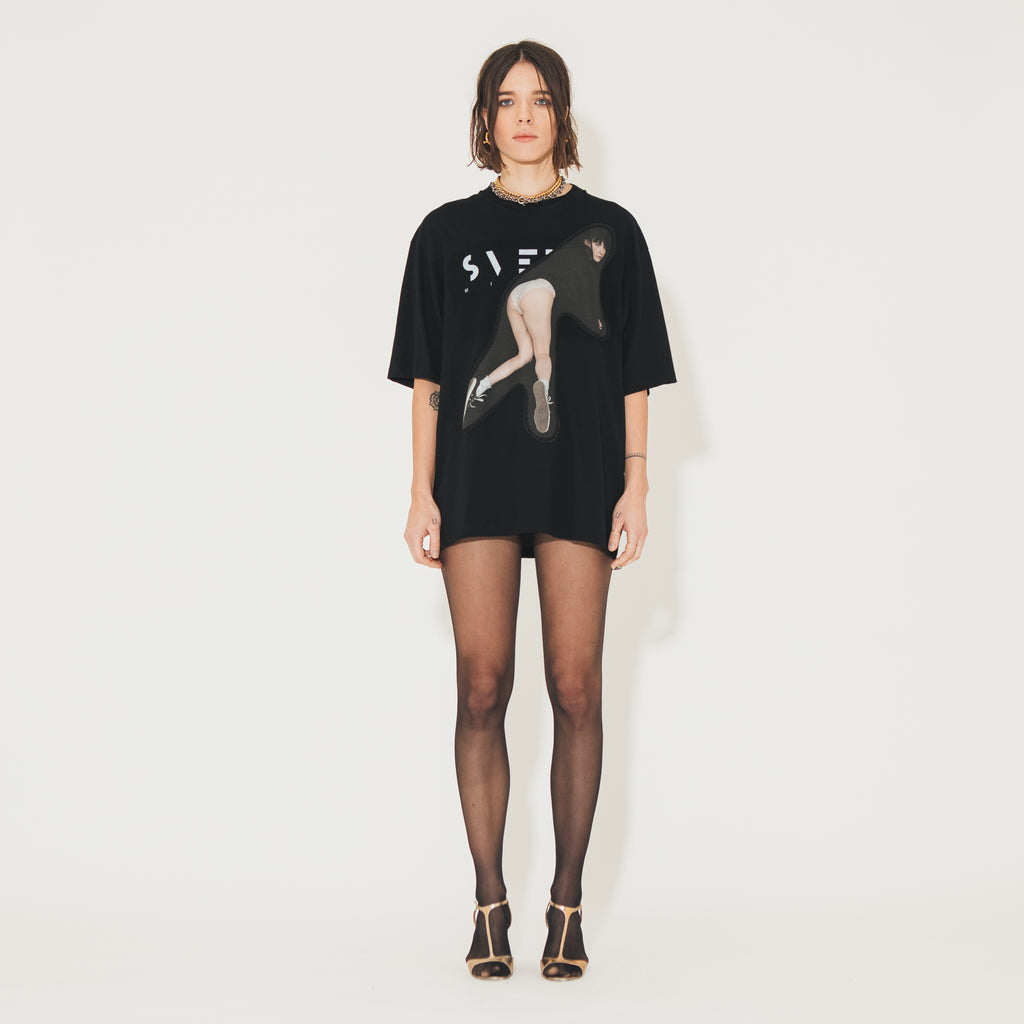 Sveta Milano T-shirt Charlotte in jersey di cotone Prezzo Ridotto