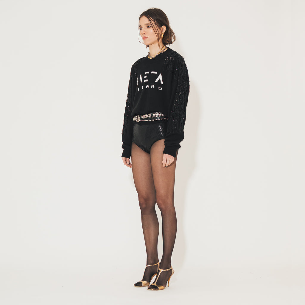 Sveta Milano Maglione Elena con logo Sveta Milano In Vendita