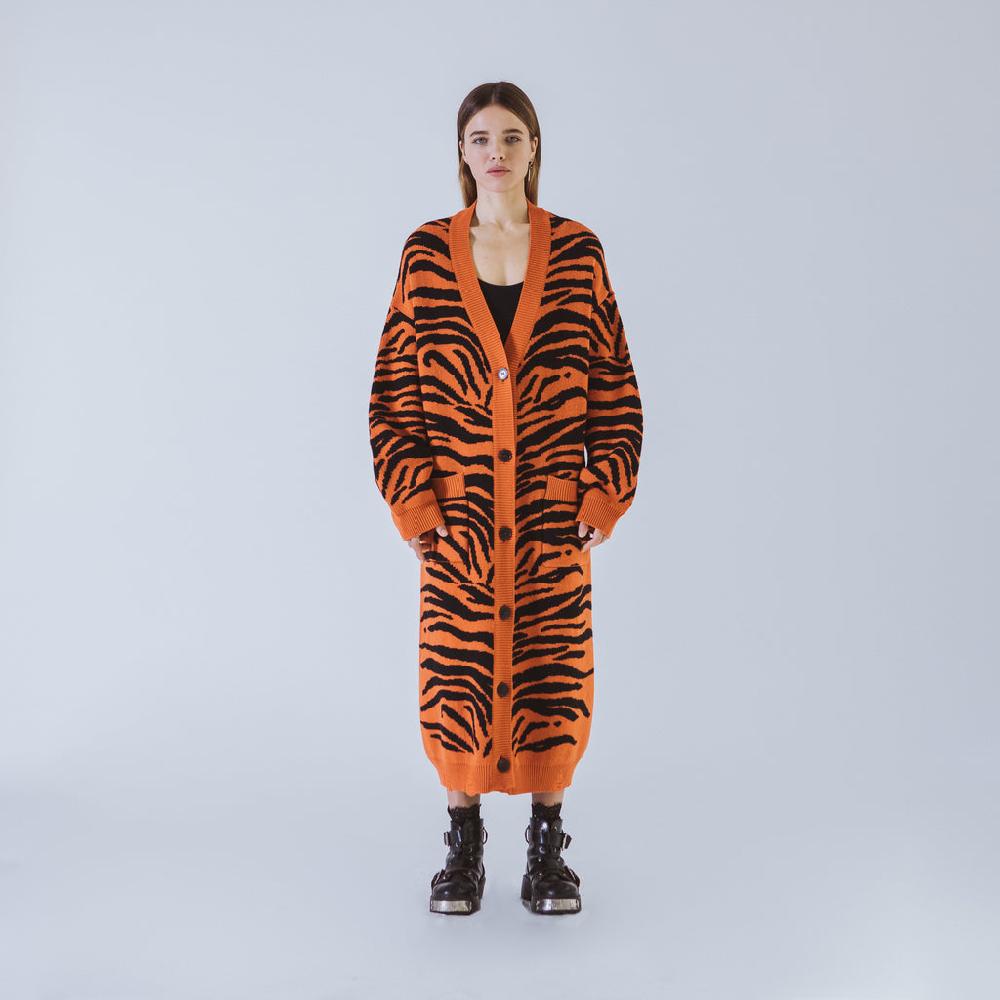 Sveta Milano Cardigan lungo jacquard Wendy Vendita Economica