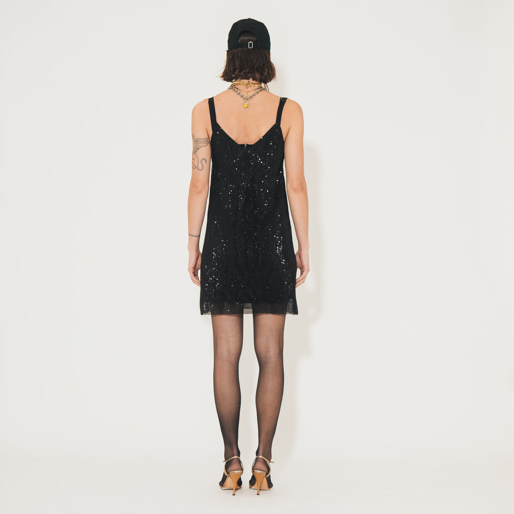Sveta Milano Abito Plissettato Matilde in Paillettes Sconto