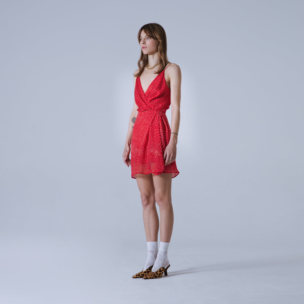 Sveta Milano Abito corto Nancy in georgette di seta | Limited Edition Outlet