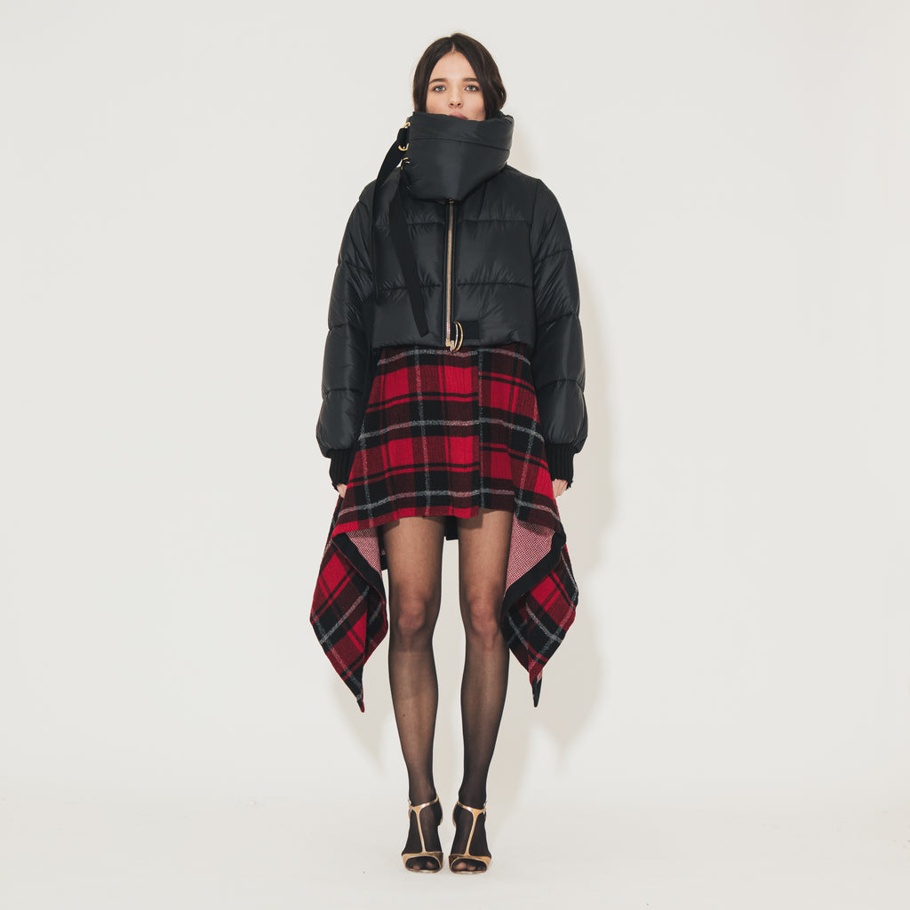 Sveta Milano Poncho in lana Paddington con piumino corto Vendite Flash