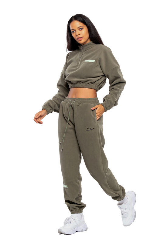 Tom Barron Completo cropped in pile oversize Acquista Ora