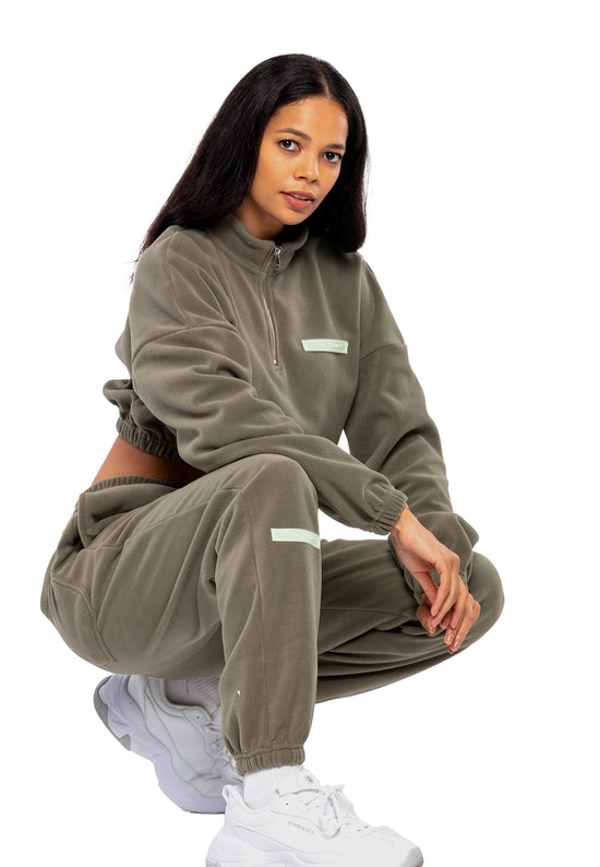 Tom Barron Completo cropped in pile oversize Acquista Ora