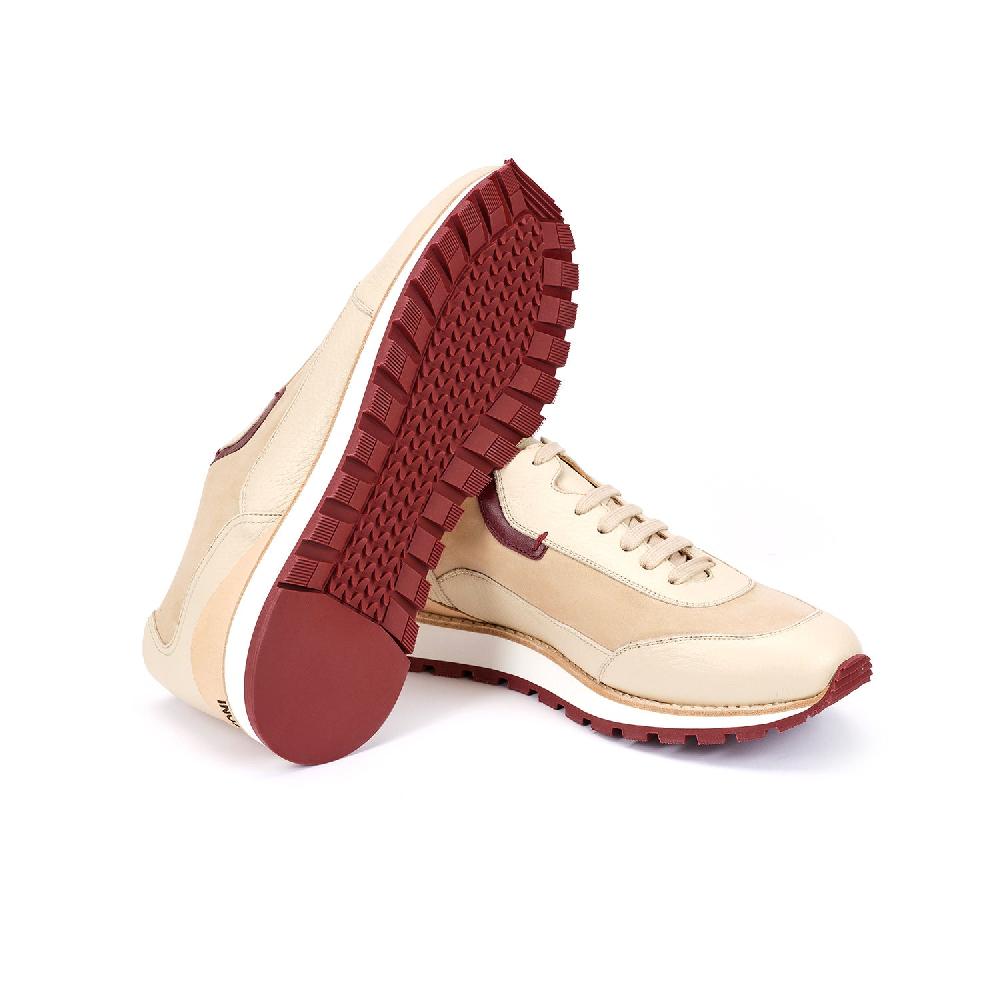 A.Testoni MOENA SNEAKER NUBUK CALF + DEER ° Promozione