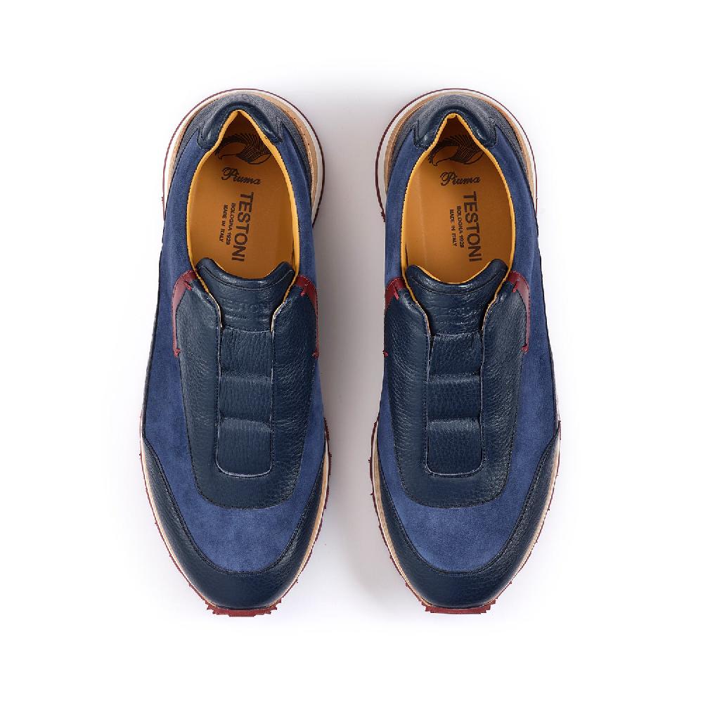 A.Testoni MOENA SNEAKER NUBUK CALF+DEER ° Negozi Online