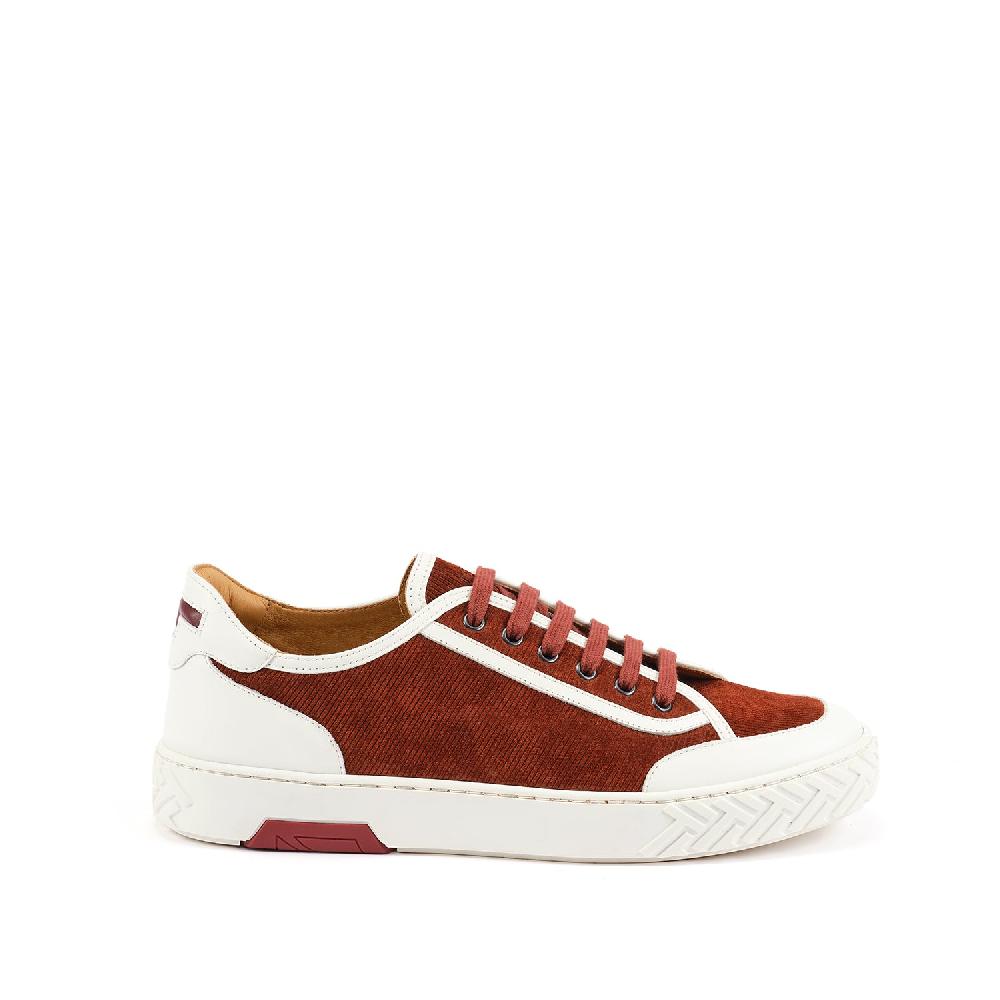 A.Testoni RAVENNA SNEAKER VELVET SUEDE CALF+CALF ° Shopping Online