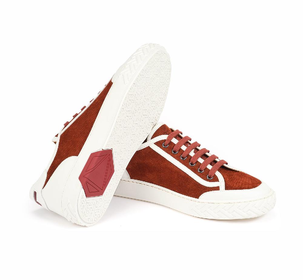 A.Testoni RAVENNA SNEAKER VELVET SUEDE CALF+CALF ° Shopping Online