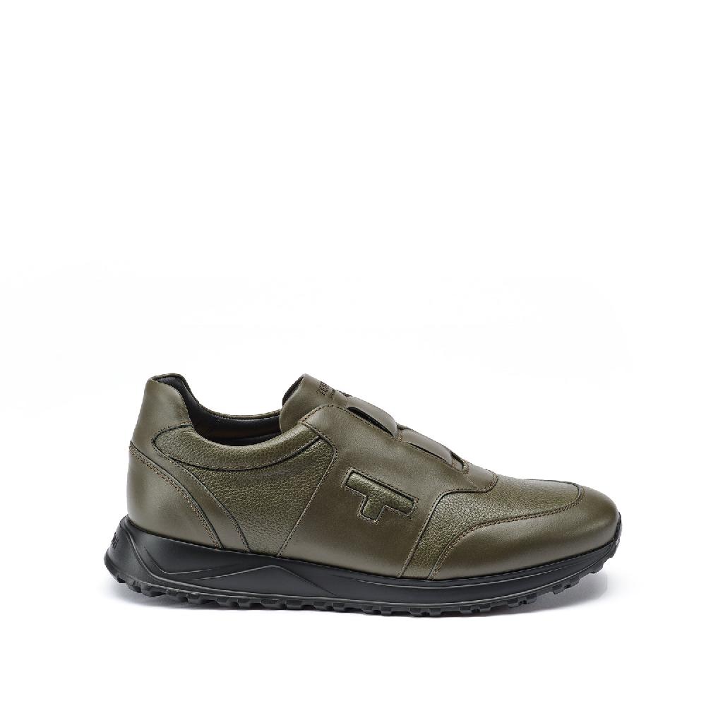 A.Testoni CUNEO SNEAKER SPORT NAPA CALF + GRAINED CALF ° Prezzo Ridotto