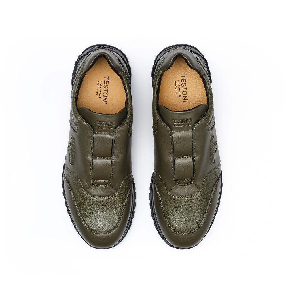 A.Testoni CUNEO SNEAKER SPORT NAPA CALF + GRAINED CALF ° Prezzo Ridotto