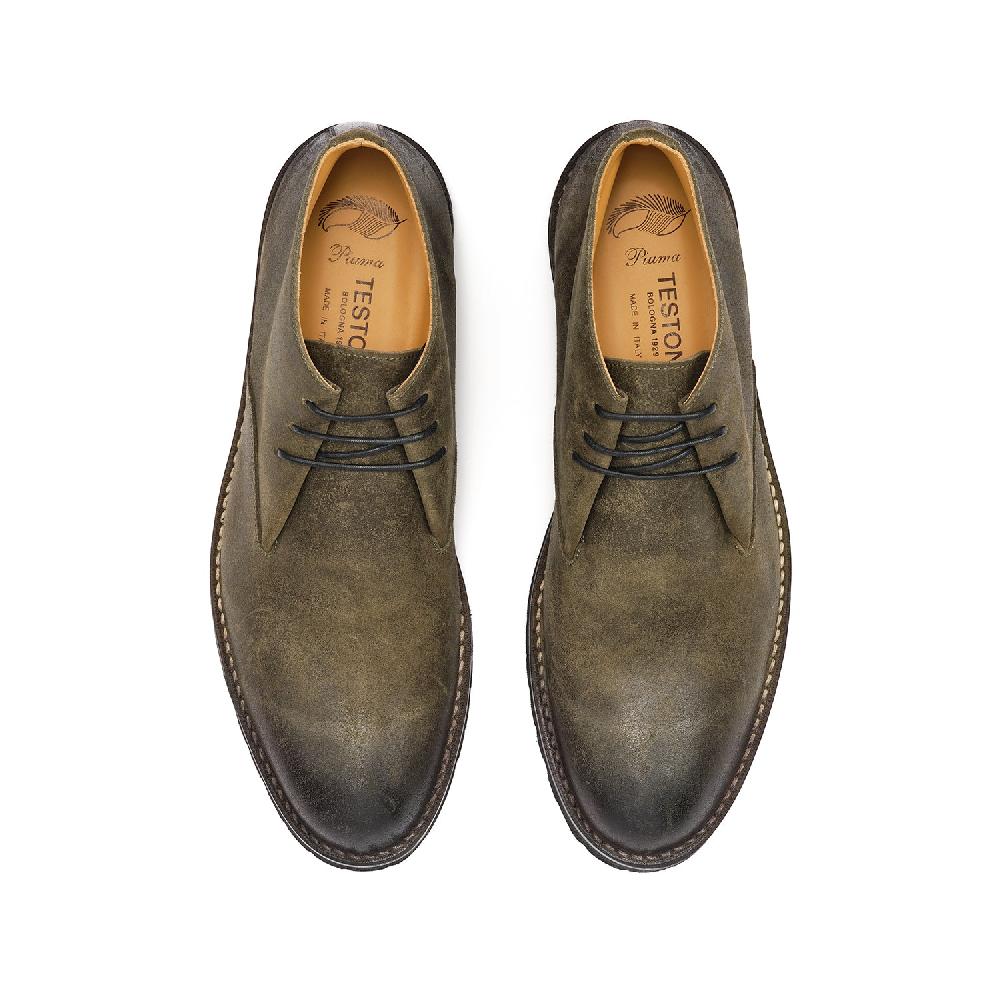 A.Testoni COURMAYEUR DESERT WAX SUEDE CALF Sconto