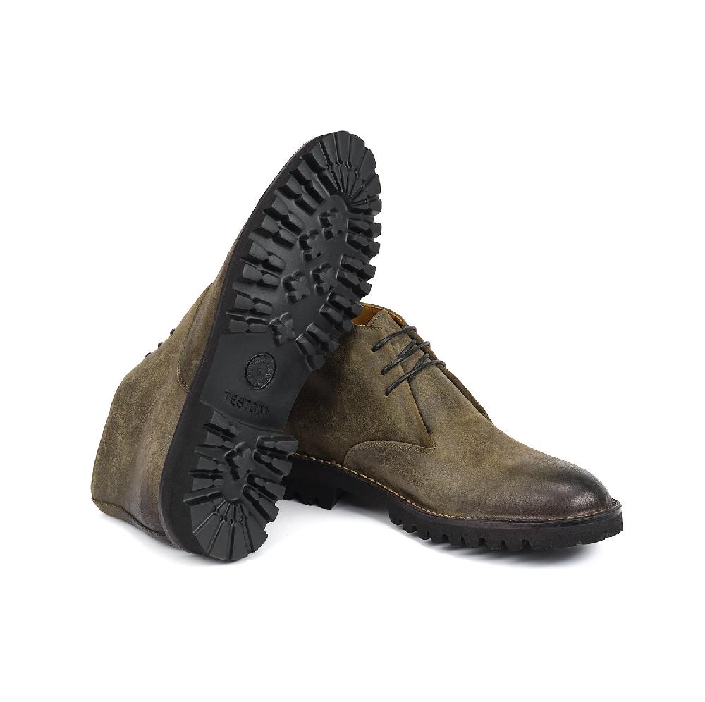 A.Testoni COURMAYEUR DESERT WAX SUEDE CALF Sconto
