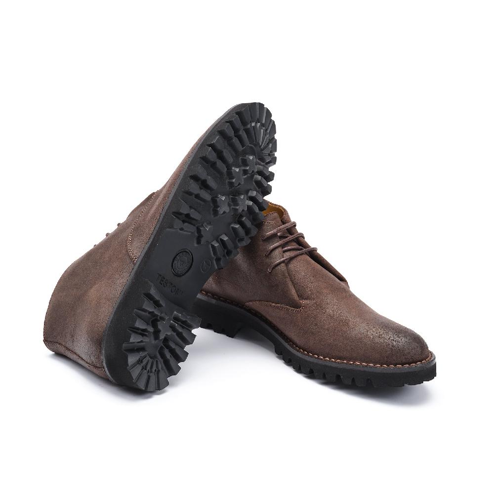 A.Testoni COURMAYEUR DESERT WAX SUEDE CALF Offerta