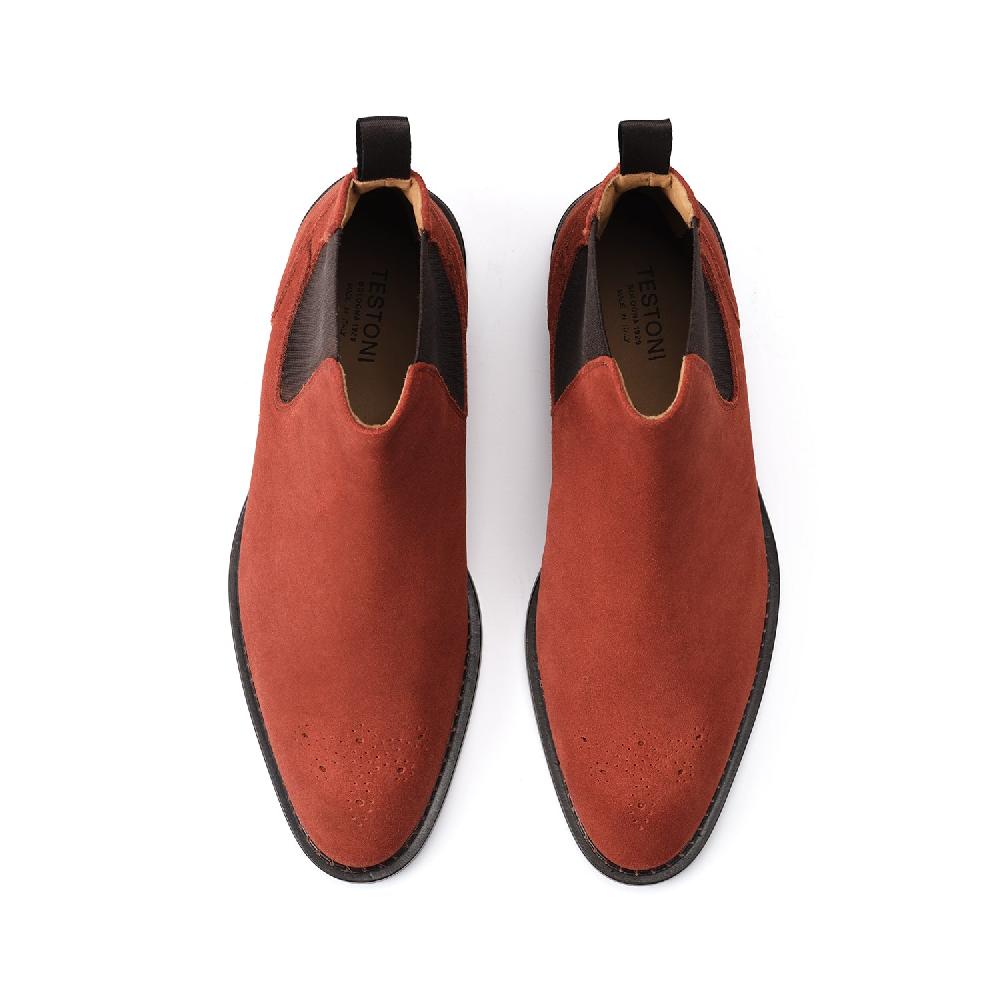 A.Testoni VENEZIA CHELSEA ENGLISH SUEDE CALF Outlet