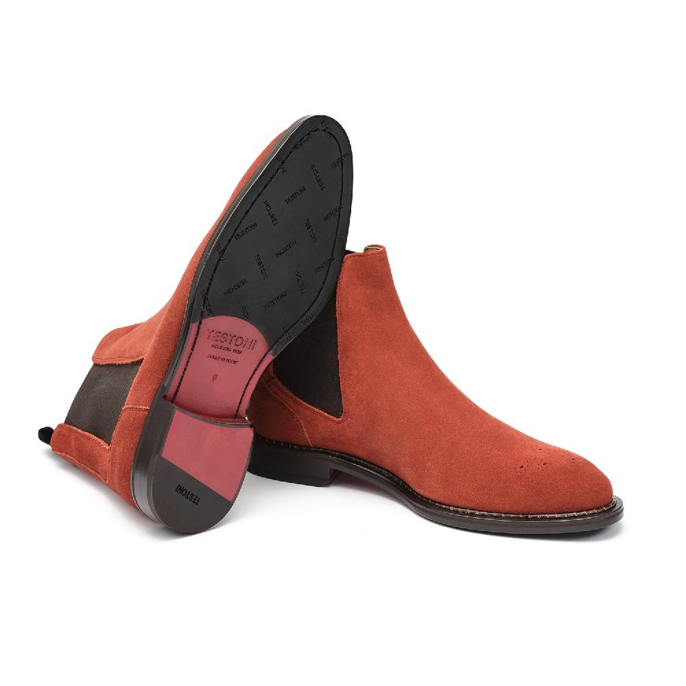 A.Testoni VENEZIA CHELSEA ENGLISH SUEDE CALF Outlet