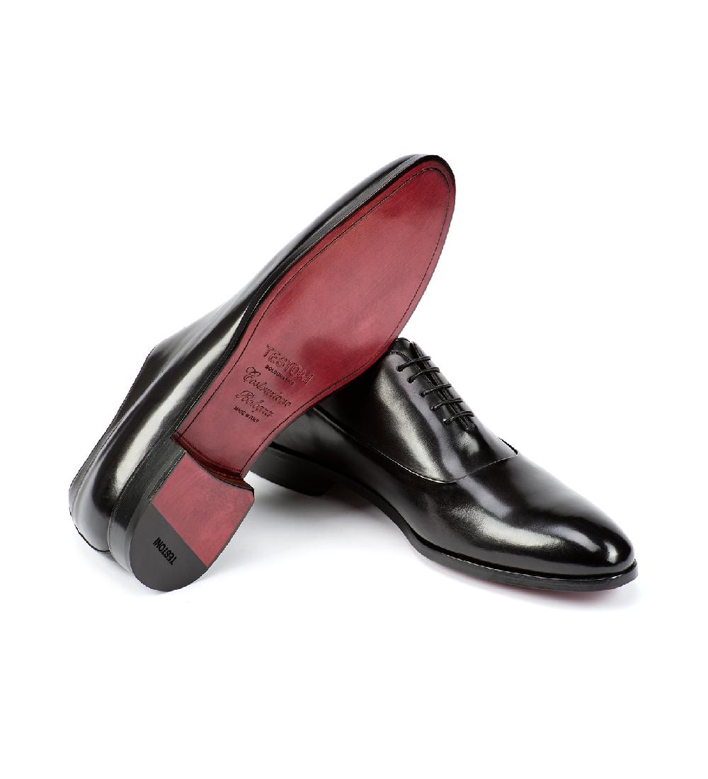A.Testoni SANT'EULALIA OXFORD IN PELLE Vendita Calda