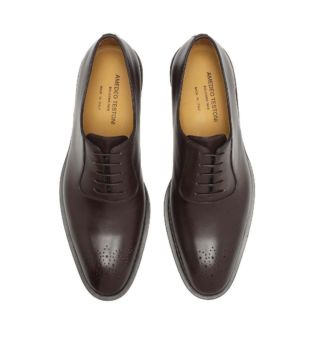 A.Testoni VENEZIA OXFORD IN PELLE Nuova