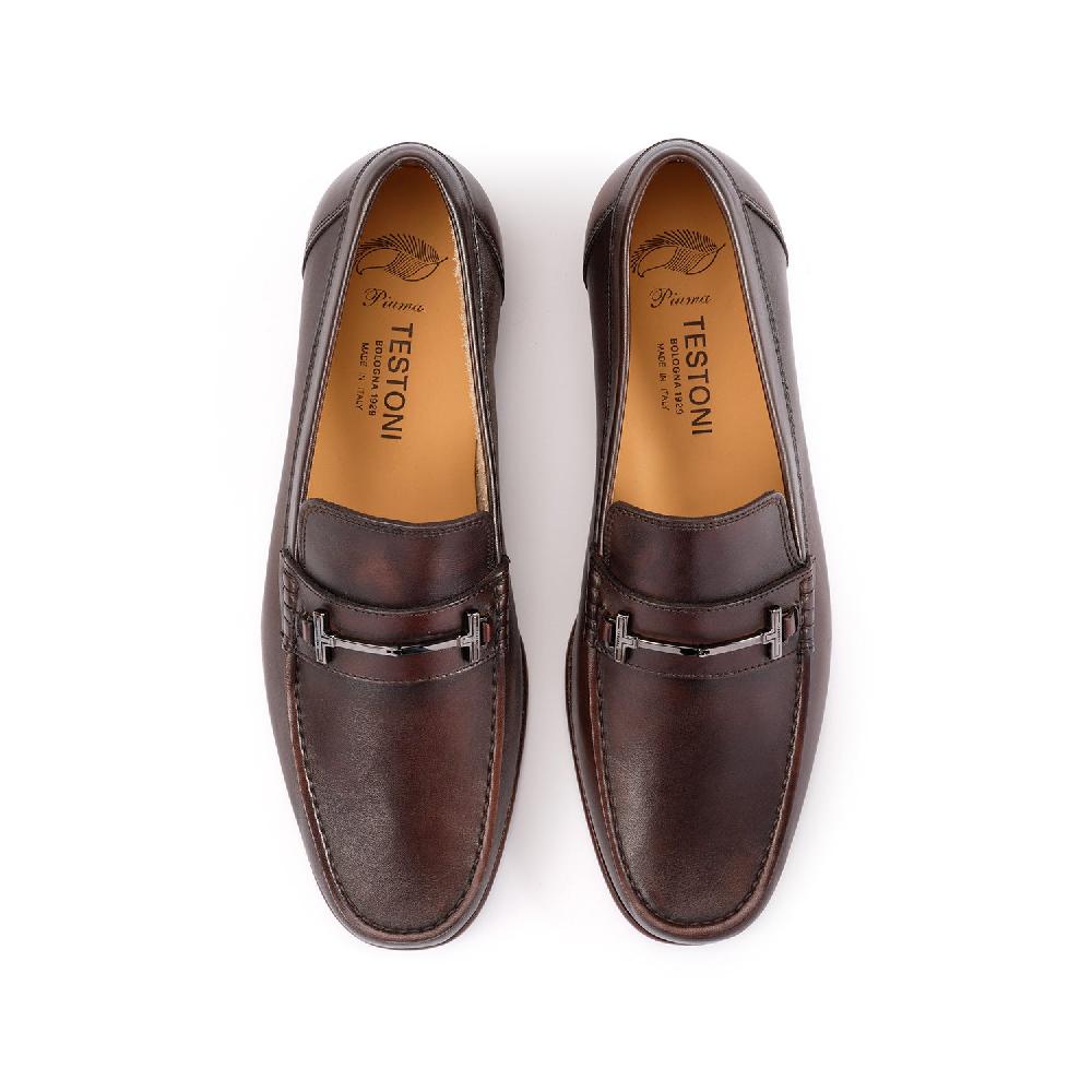 A.Testoni BRACCIANO MOCCASIN UNLINED SOFT DELAVE CALF ° Nuovo