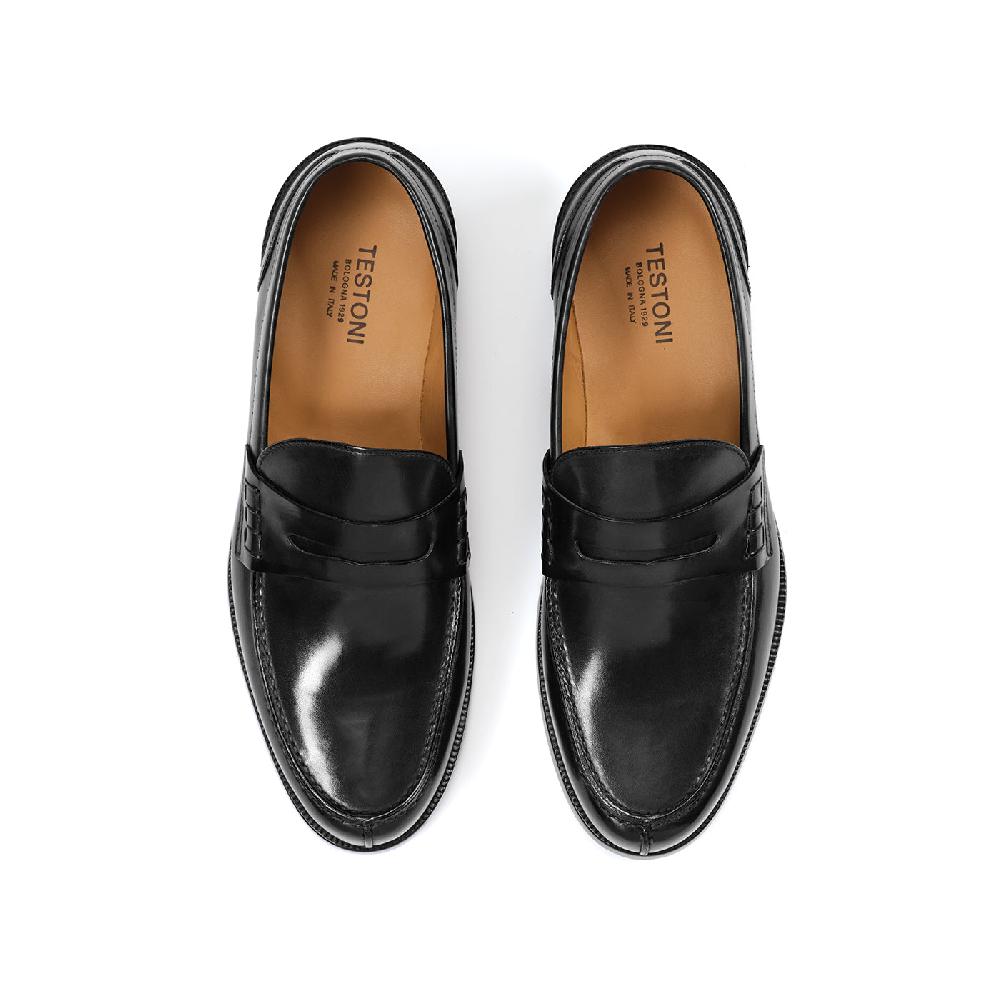 A.Testoni TRENTO LEATHER LOAFER ° Pezzi Unici