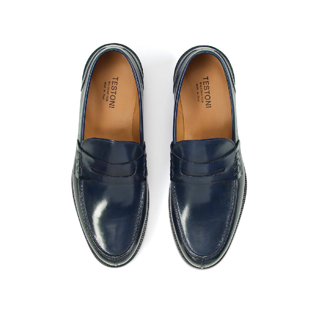 A.Testoni TRENTO LEATHER LOAFER ° Novità