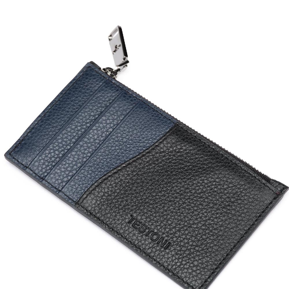 A.Testoni ZIP CREDIT CARD CASE GRAINCALF Offerte