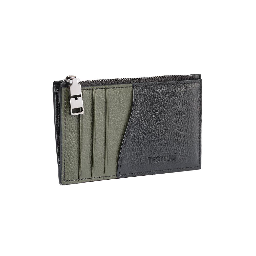 A.Testoni ZIP CREDIT CARD CASE GRAINCALF ° Hotsell