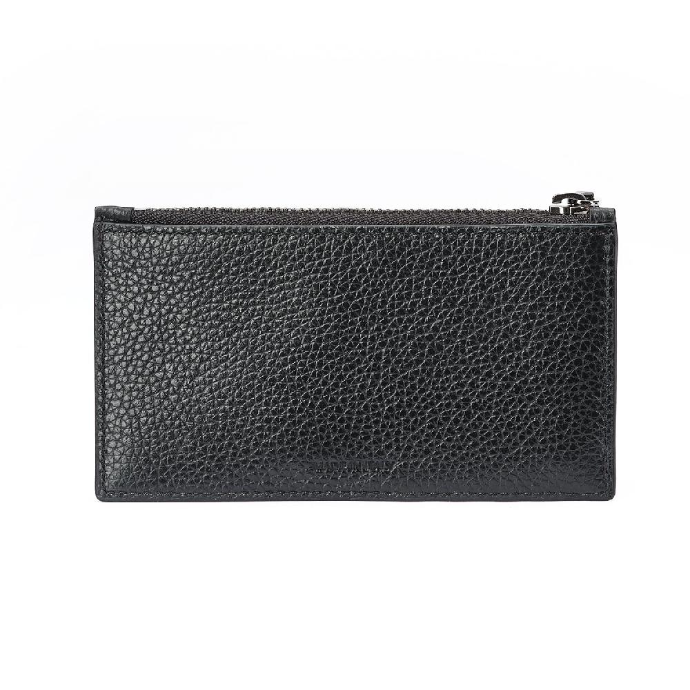 A.Testoni ZIP CREDIT CARD CASE GRAINCALF ° Hotsell