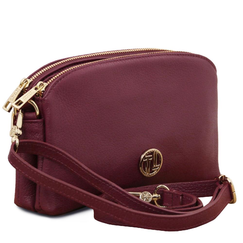 Tuscany Leather Umhängetasche aus Weichem Leder Vendita Economica